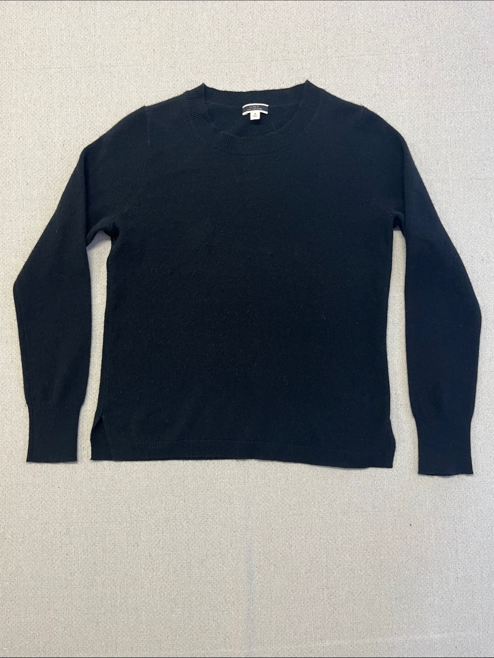 J.Crew 100% Cashmere Black Crewneck Sweater Women’s Small Soft